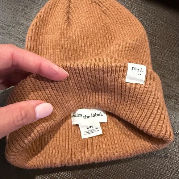Miles the Label - brown/tan beanie NWOT, 2-7Y - Picture 4 of 4